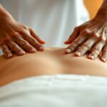 Relaxing massage in a Dijon spa.